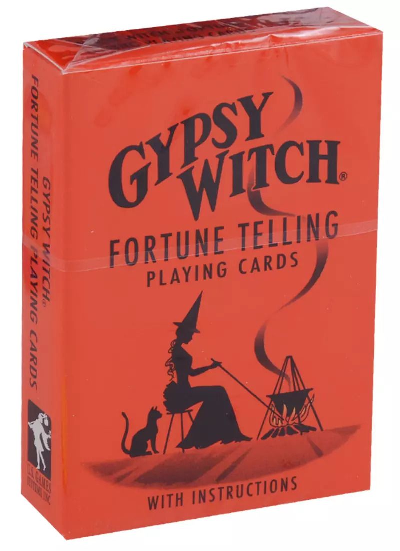 Обложка книги "Таро Аввалон, Gypsy Whitch Planing Cards Цыганская ведьма Игральные карты-оракул (карты+инструкция) (на англ. яз.)"