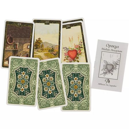 Фотография книги "Таро Оракул Ленорман (36 карт + инструкция на рус. яз.) (AV73) (коробка)"