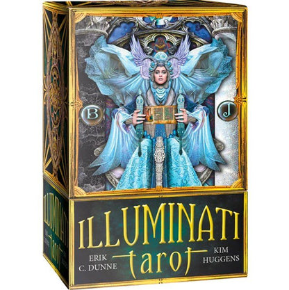 Обложка книги "Ким Хаггенс: Таро ИЛЛЮМИНАТОВ/Tarot Illuminati NEW (на англ. языке, золотой срез)"