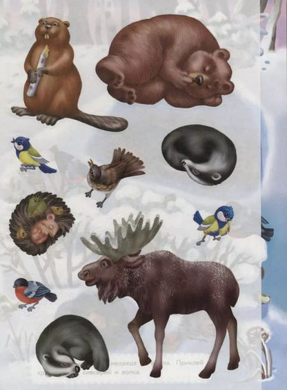 Фотография книги "Татьяна Александрова: Многоразовые наклейки. Кто как зимует"