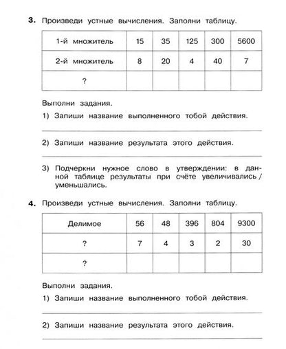 Фотография книги "Татьяна Мишакина: Математика. 4 класс. Самостоятельные работы. ФГОС"