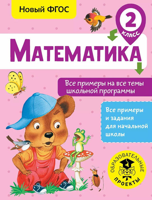 Обложка книги "Татьяна Позднева: Математика. 2 класс. Все примеры на все темы школьной программы. ФГОС"