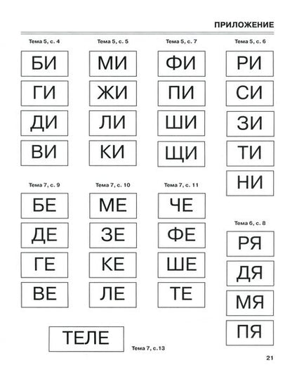 Фотография книги "Татьяна Резниченко: Я запоминаю слоги. Тетрадь № 2. Приложение к "Занимательному букварю". Темы 5-10"