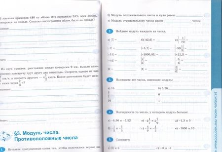 Фотография книги "Татьяна Ерина: Математика. 6 класс. Рабочая тетрадь к учебнику И. И. Зубаревой, А. Г. Мордковича. Часть 1"