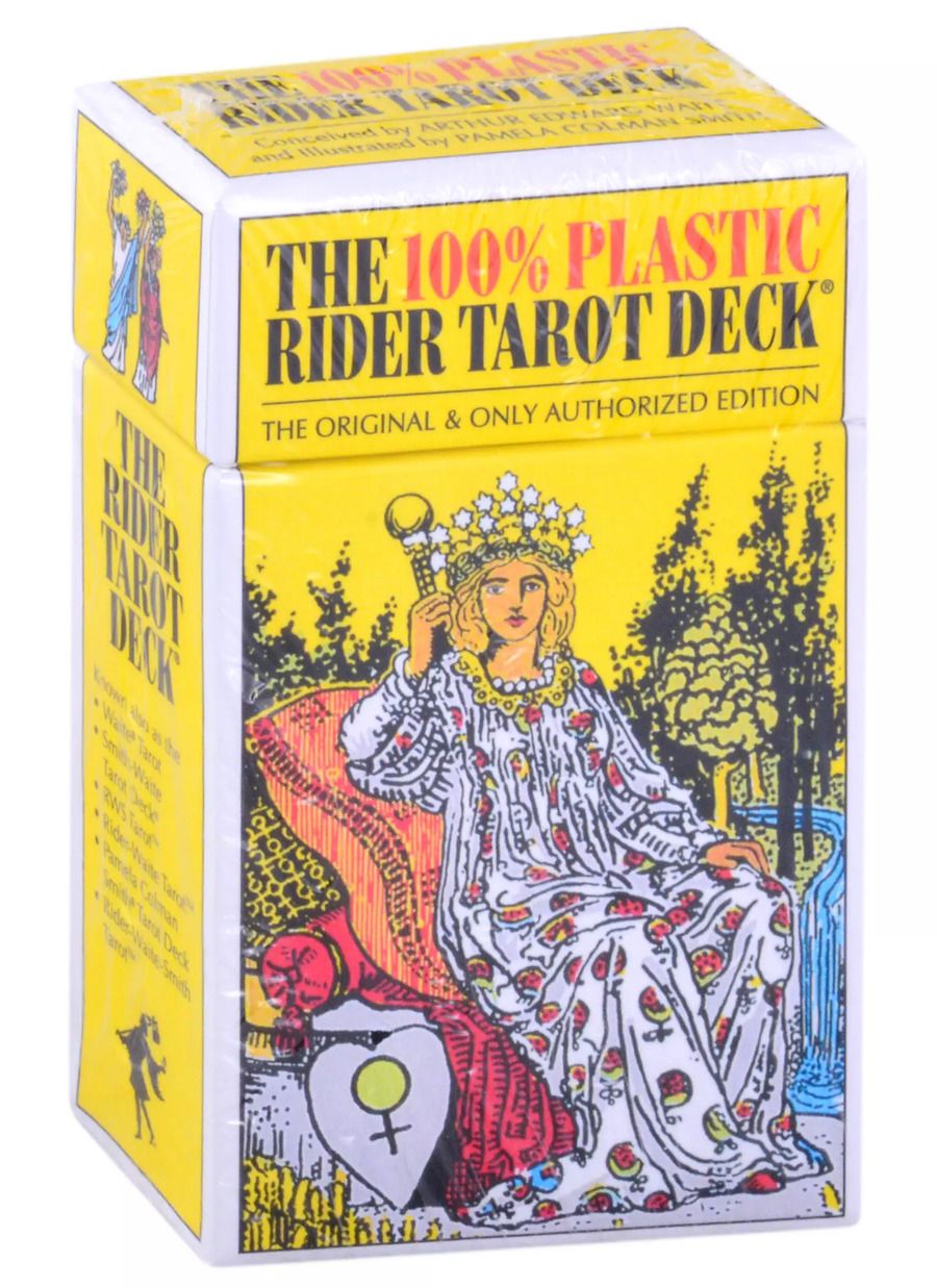 Обложка книги "The 100% plastic Rider Tarot deck (78 карт)"