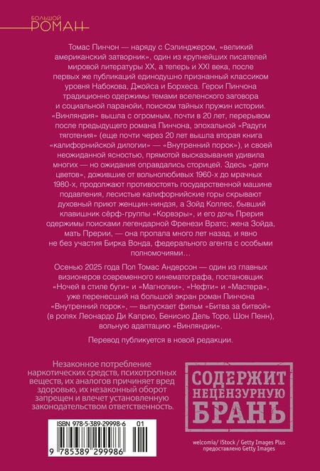 Фотография книги "Томас Пинчон: Винляндия"