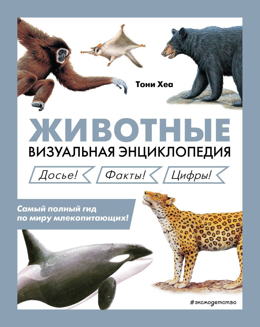 Обложка книги "Тони Хеа: Животные. Визуальная энциклопедия"