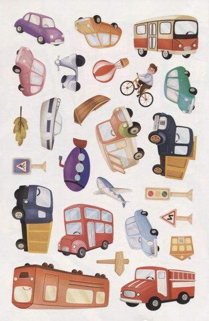 Фотография книги "Транспорт. Более 50 многоразовых наклеек"