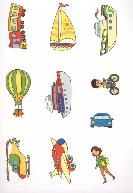 Фотография книги "Транспорт. Панорамка с многоразовыми наклейками"