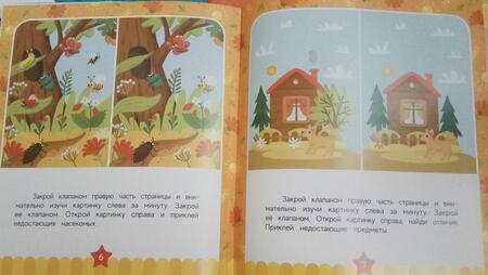 Фотография книги "Тренируем память и внимание. 4-5 лет. Книжка с наклейками"