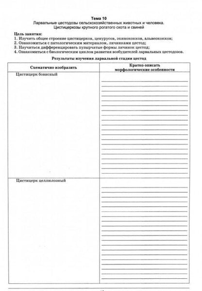 Фотография книги "Третьяков, Евдокимов: Паразитология и инвазионные болезни. Рабочая тетрадь. Учебное пособие"