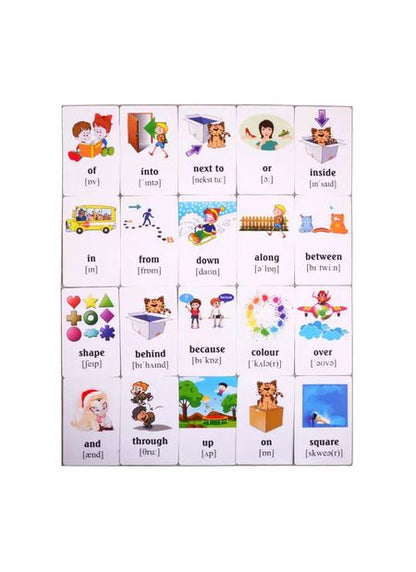 Фотография книги "Учим английские слова. Развивающие карточки "Colors, Ahapes and Prepositions / Цвета, формы и предлоги""