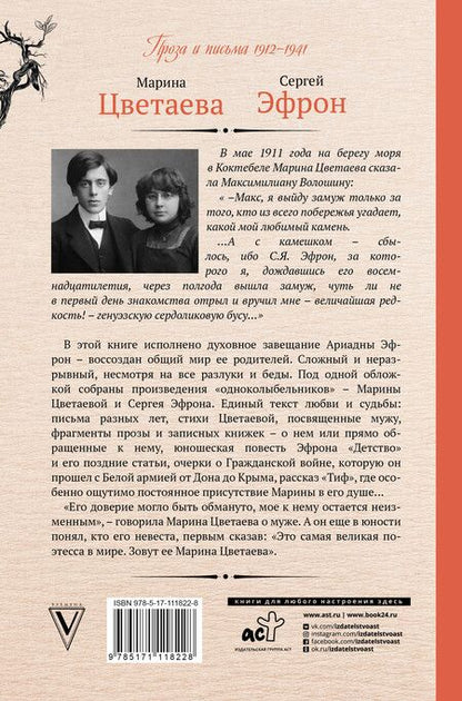 Фотография книги "Цветаева, Эфрон: Одноколыбельники"