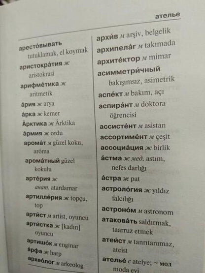 Фотография книги "Турецко-русский русско-турецкий словарь"