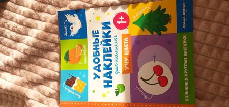 Фотография книги "Учу цвета 1+. Книжка с наклейками"