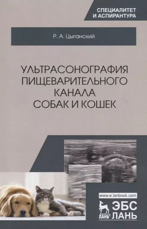 Обложка книги "Ультрасонография пищеварительного канала собак и кошек"