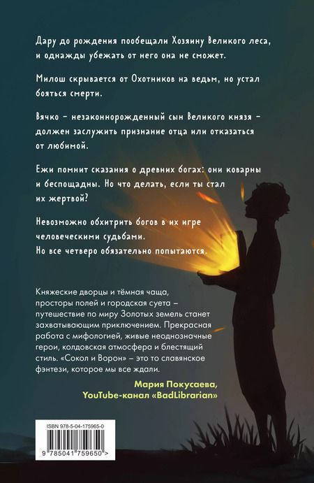 Фотография книги "Ульяна Черкасова: Комплект Золотые Земли (книга Сокол и ворон+тетрадь)"