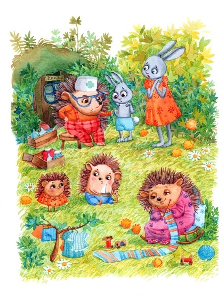 Фотография книги "Усачев: Жили-были ежики"