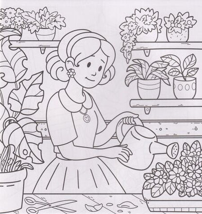 Фотография книги "Уютная раскраска. Мир девчёнок"