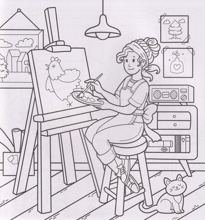 Фотография книги "Уютная раскраска. Мир девчёнок"