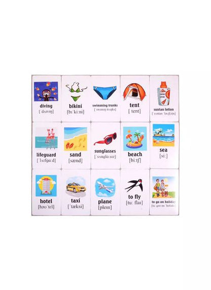 Фотография книги "Учим английские слова. Развивающие карточки "On Holiday / В отпуске""