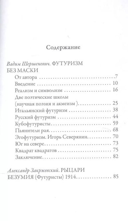 Фотография книги "Вадим Шершеневич: Футуризм без маски. Рыцари безумия"
