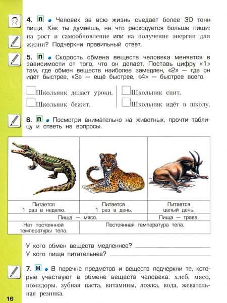 Фотография книги "Вахрушев, Бурский, Раутиан: Окружающий мир. Обитатели Земли. 3 класс. Рабочая тетрадь. Часть 1"