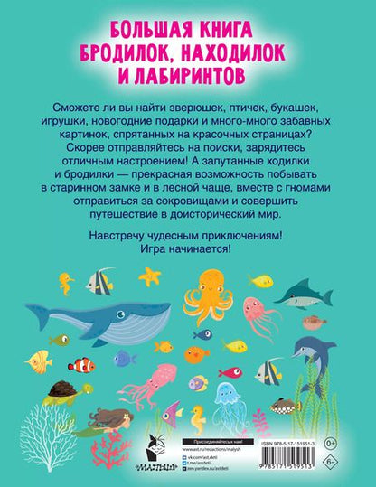 Фотография книги "Валентина Дмитриева: Большая книга бродилок, находилок и лабиринтов"
