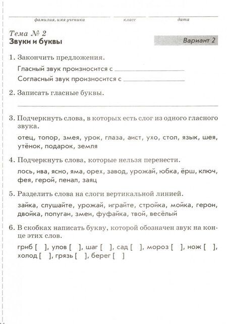 Фотография книги "Валентина Голубь: Русский язык. 2 класс. Зачетная тетрадь. Тематический контроль знаний учащихся. ФГОС"