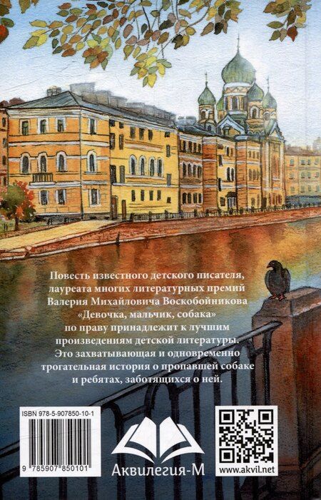 Фотография книги "Валерий Воскобойников: Девочка, мальчик, собака: Повесть"