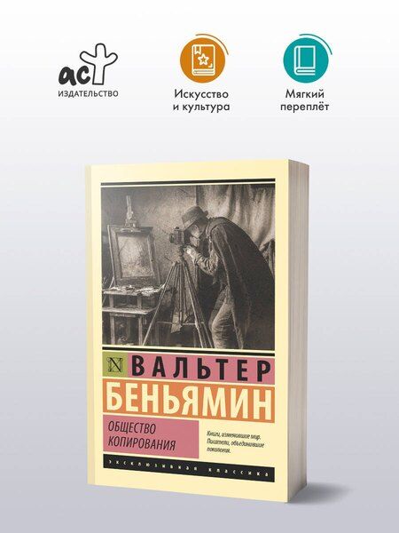 Фотография книги "Вальтер Беньямин: Общество копирования"