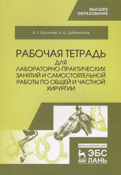 Обложка книги "Васильев, Цыбикжапов: Общая и частная хирургия. Рабочая тетрадь для лабораторно-практических занятий"