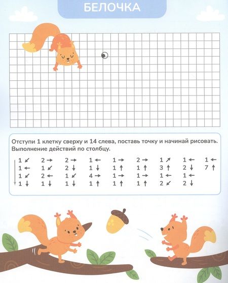 Фотография книги "Веселые клеточки. Графические диктанты. Для подготовки к школе"