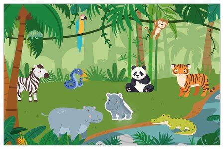 Фотография книги "Веселые наклейки. Мамы и малыши"