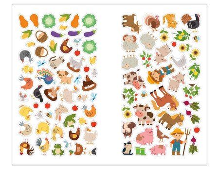 Фотография книги "Веселые наклейки. В деревне"