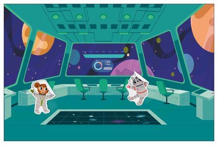 Фотография книги "Веселые наклейки. В космосе"