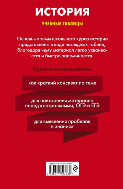 Фотография книги "Виктор Кириллов: История. Учебные таблицы. 6-11 классы"