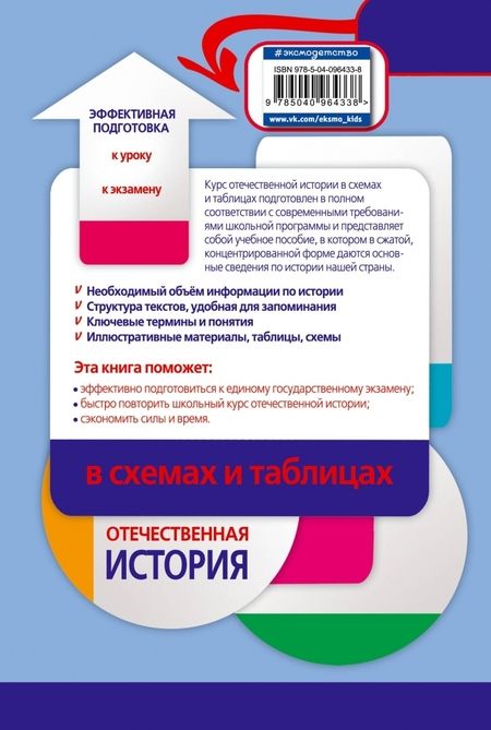 Фотография книги "Виктор Кириллов: Отечественная история в схемах и таблицах"