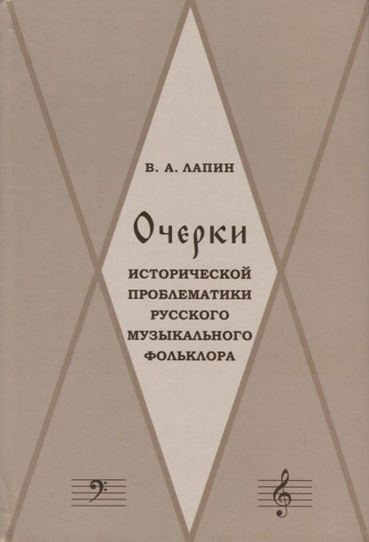 Обложка книги "Виктор Лапин: Очерки исторической проблематики русского музыкального фольклора (Лапин)"