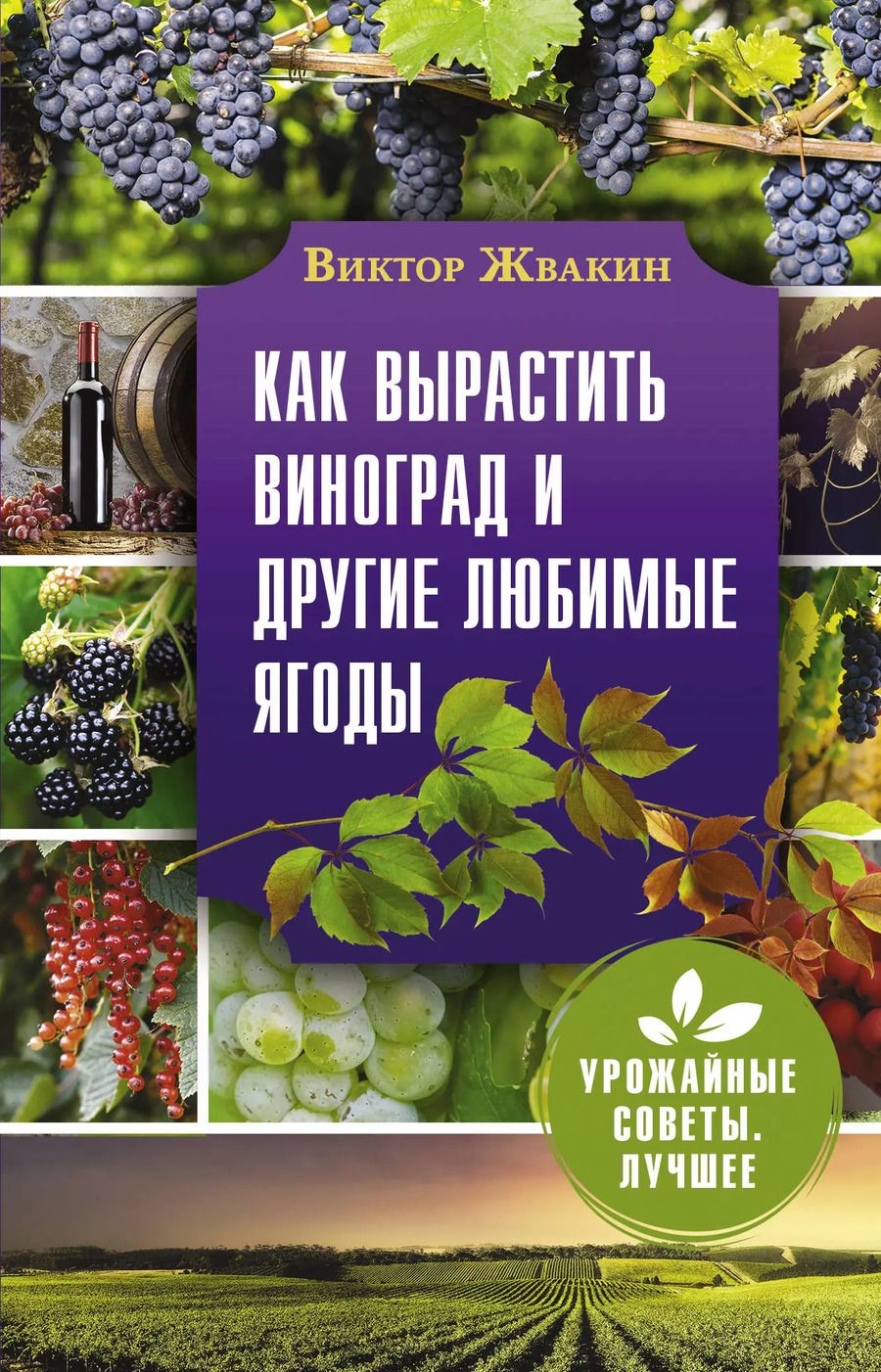 Обложка книги "Виктор Жвакин: Как вырастить виноград и другие любимые ягоды. Простые и понятные инструкции для начинающих"