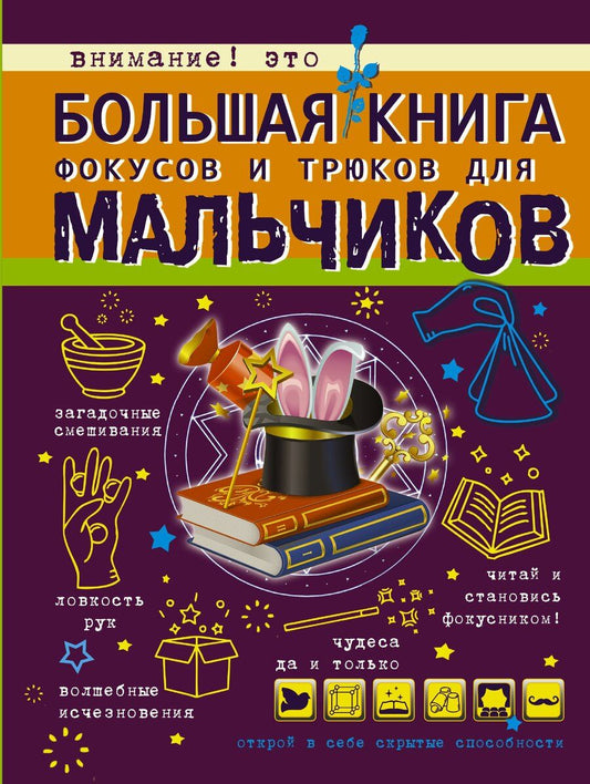Обложка книги "Виктория Александровна: Большая книга фокусов и трюков для мальчиков"
