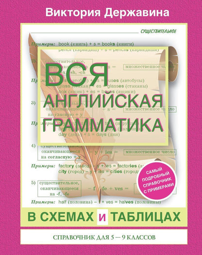 Обложка книги "Виктория Александровна: Вся английская грамматика в схемах и таблицах: справочник для 5-9 классов"