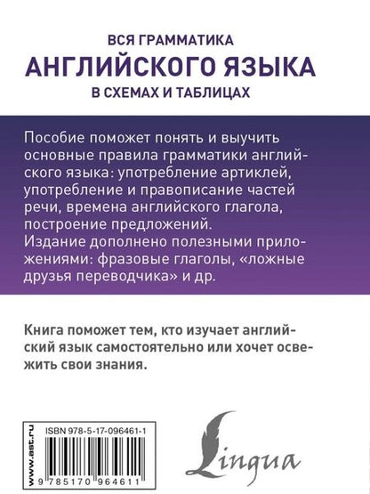 Фотография книги "Виктория Державина: Вся грамматика английского языка в схемах и таблицах"
