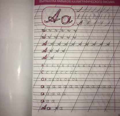 Фотография книги "Выработка навыков каллиграфического письма. Формирование устойчивого почерка. Развитие мелкой моторики"