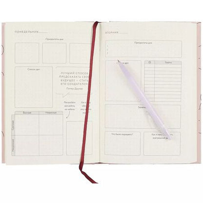 Фотография книги "Visual planner: Цели. Мечты. Достижения. Позитивный ежедневник от @lulyaka.blog (розовый жемчуг)"