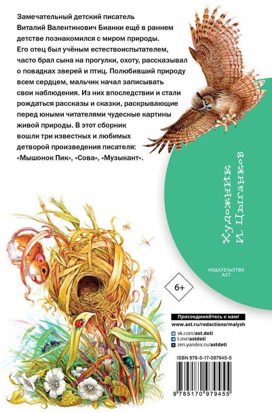 Обложка книги "Виталий Бианки: Лесная газета"