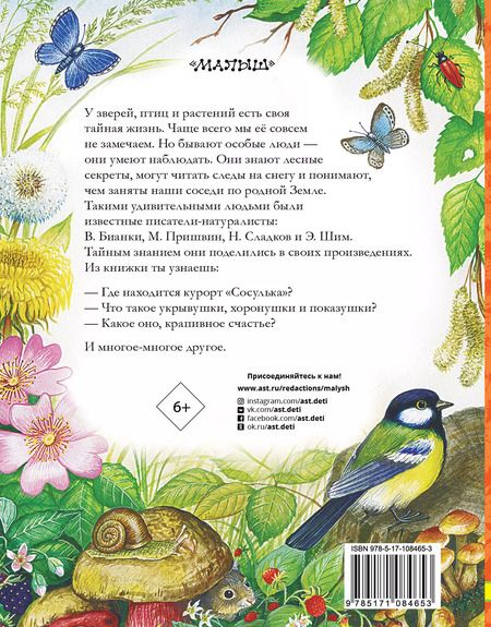 Фотография книги "Виталий Бианки: Лесные домишки. Сказки и рассказы"