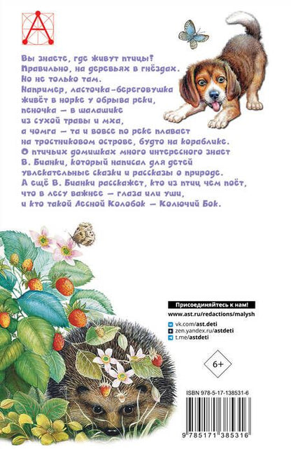 Фотография книги "Виталий Бианки: Лесные домишки"