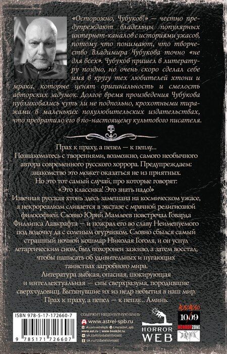 Фотография книги "Владимир Чубуков: Самая страшная книга. Прах и пепел"