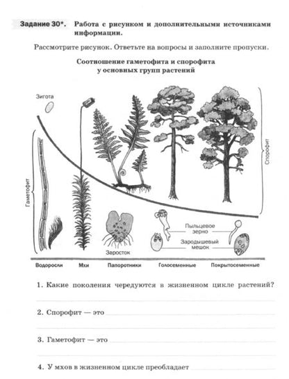 Фотография книги "Владимир Пасечник: Биология. Многообразие растений. Бактерии. Грибы. 7 класс. Рабочая тетрадь к уч. В.В.Пасечника. ФГОС"